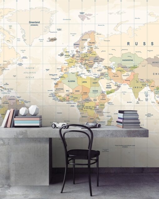 Vintage Map Wallmural - Image 5