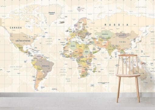 Vintage Map Wallmural - Image 2