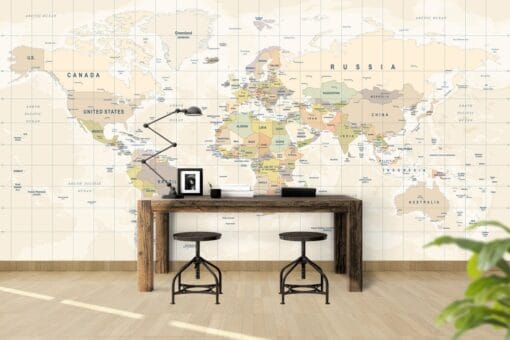 Vintage Map Wallmural