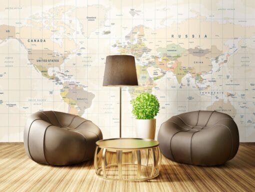 Vintage Map Wallmural - Image 4