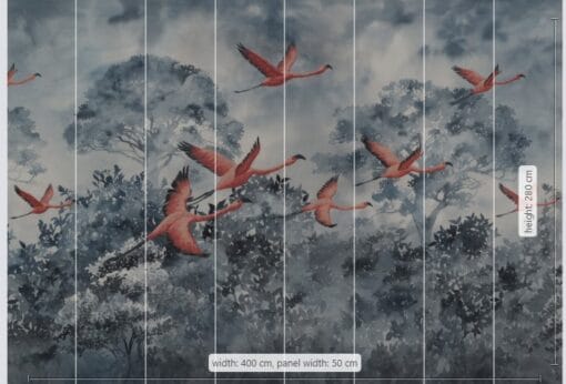 Flamingos in the Sky Wallmural - Image 3