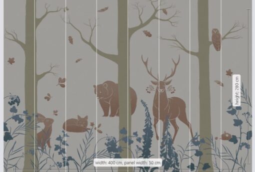 Forest Animals Wallmural - Image 3