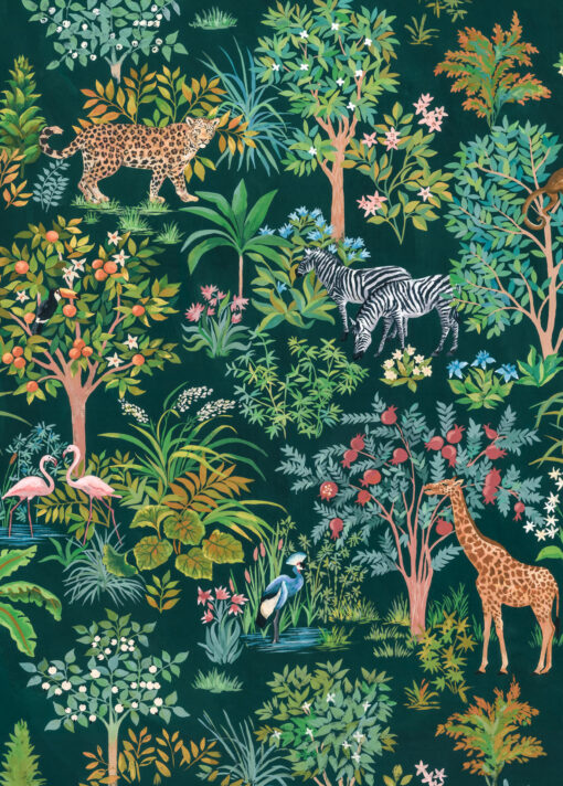 INX4 055 Happy Jungle Wallmural (200 x 280) Happy Jungle Wallmural (200 x 280)