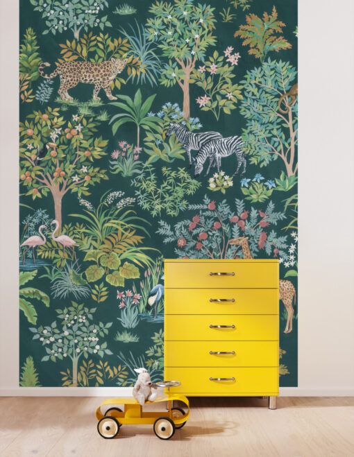 INX4 055 i Happy Jungle Wallmural (200 x 280) Happy Jungle Wallmural (200 x 280)