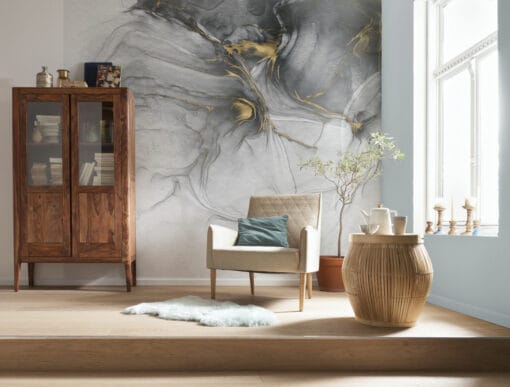 Ink Gold Flow Wallmural (300 x 280)