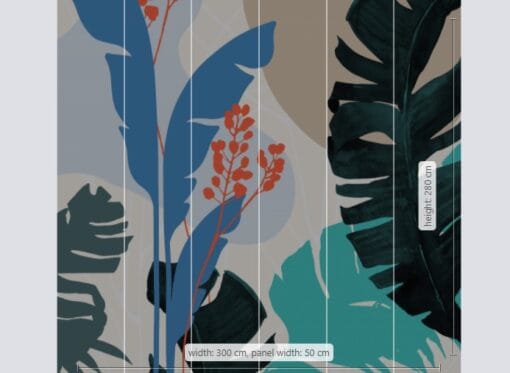 Tropical Shapes Wallmural (300 x 280) - Image 3