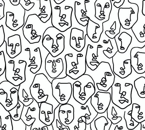 Abstract Face Wallpaper4 Abstract Face Wallpaper Wallmural Abstract Face Wallpaper Wallmural
