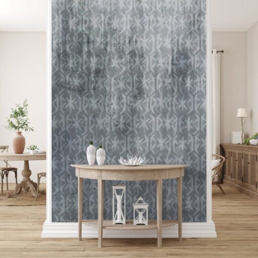 Abstract Grey and White Color Shape Wallpaper Wallmural - Image 5