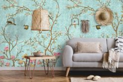 Asian Design Trees2 Asian Design Trees Wallpaper Wallmural Asian Design Trees Wallpaper Wallmural