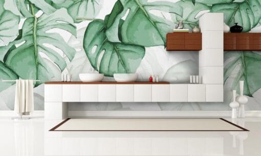 Big Botanical Leaf Wallpaper Wallmural - Image 2