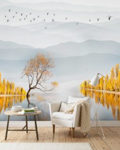 Birch Forest Wallpaper2 Birch Yellow Forest Wallpaper Wallmural Birch Yellow Forest Wallpaper Wallmural