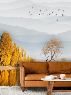 Birch Forest Wallpaper3 Birch Yellow Forest Wallpaper Wallmural Birch Yellow Forest Wallpaper Wallmural