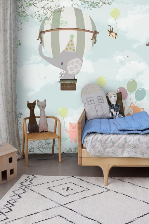 Cartoon Animals Nursery Wallpaper Wallmural - Image 2