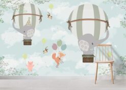 Cartoon Animals Nursery Wallpaper3 Cartoon Animals Nursery Wallpaper Wallmural Cartoon Animals Nursery Wallpaper Wallmural