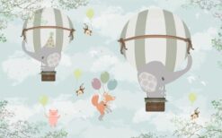 Cartoon Animals Nursery Wallpaper4 Cartoon Animals Nursery Wallpaper Wallmural Cartoon Animals Nursery Wallpaper Wallmural