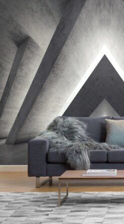 Concrete Design Geometric Wallpaper4 Concrete Design Geometric Wallpaper Wallmural Concrete Design Geometric Wallpaper Wallmural