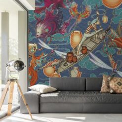 Koi Fish Wallpaper Asian Design3 Koi Fish Wallpaper Asian Design Wallpaper Wallmural Koi Fish Wallpaper Asian Design Wallpaper Wallmural