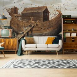 Noahs Ship Wallpaper3 Noah's Ship Wallpaper Wallmural Noah's Ship Wallpaper Wallmural