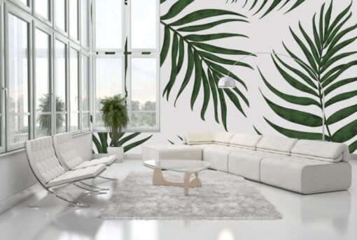 Palm Tropical Leaves Wallpaper Wallmural - Image 3