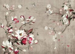 Sakura Tree And Birds Wallpaper2 Sakura Tree And Birds Wallpaper Wallmural Sakura Tree And Birds Wallpaper Wallmural