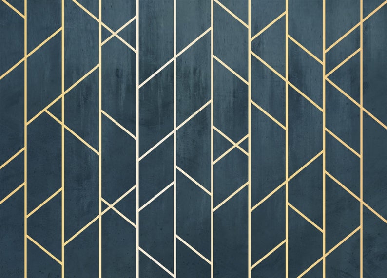 Stylish Geometric Wallpaper | Evershine Wall