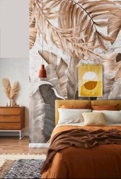 Tropical Dry Leaves2 Tropical Dry Leaves Wallpaper Wallmural Tropical Dry Leaves Wallpaper Wallmural