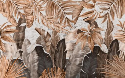 Tropical Dry Leaves Wallpaper Wallmural - Image 4