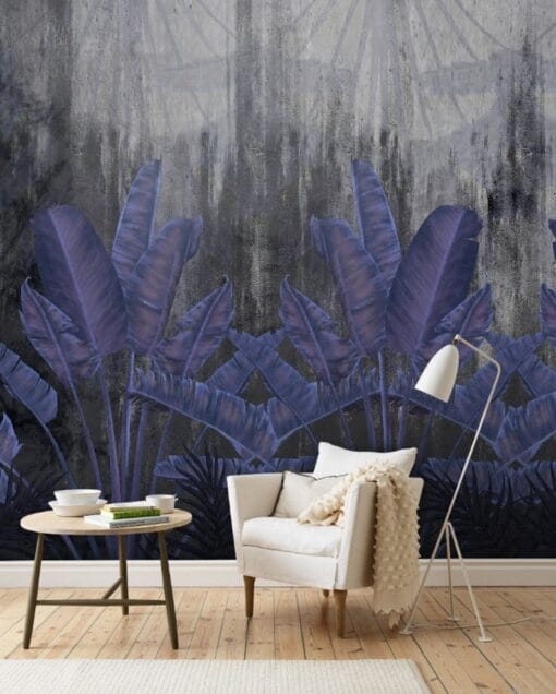 Tropical Purple Leaves And Plants Wallpaper Wallmural