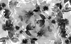 Watercolor Black and White Flowers Wallpaper4 Watercolor Black and White Flowers Wallpaper Wallmural Watercolor Black and White Flowers Wallpaper Wallmural