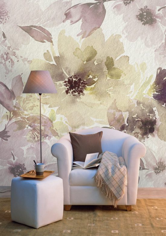 Watercolor Effect Flowers Wallpaper2 Watercolour Flowers Wallpaper Wallmural Watercolour Flowers Wallpaper Wallmural