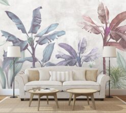 Pink and Blue Tones Colorful Palm Trees Wallmural Evershine Walls3 Pink and Blue Tones Colorful Palm Trees Mural Pink and Blue Tones Colorful Palm Trees Mural