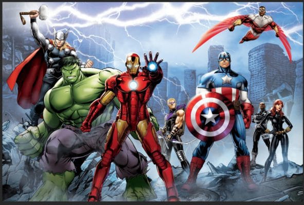 Avengers Team Wallpaper | Evershine Wall