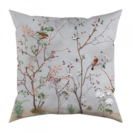 Gray Garden Design Pillow - EY113 - Image 4