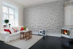 R10963 image2 Brick Wall White - Mural - Premium Brick Wall White - Mural - Premium