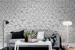 R10963 image5 Brick Wall White - Mural - Premium Brick Wall White - Mural - Premium