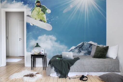 Snowboard Wallmural - Premium