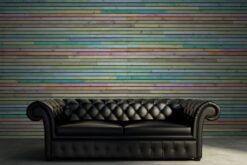 R12032 image3 Wooden Slats Mural - Colorful - Premium Wooden Slats Mural - Colorful - Premium