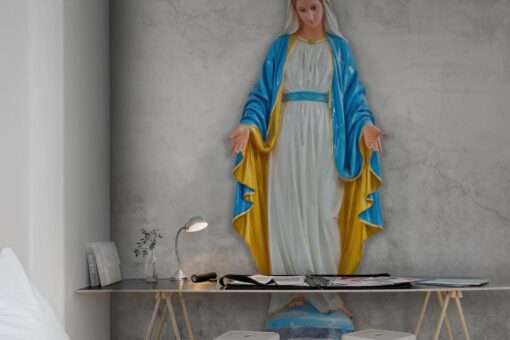 Virgin Mary, concrete Wallmural - Premium