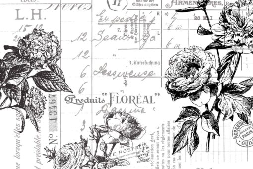 Floréal, black&white Wallmural - Premium - Image 2