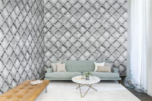 Concrete Trellis Mural - Grey - Premium - Image 4