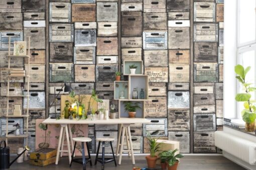 Industriel Urban Farm L.A., Vintage Wallmural - Premium - Image 5