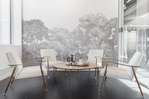 Bellewood, Grey Toile Wallmural - Premium - Image 4