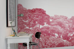 R13056 image4 Bellewood, Crimson Toile Wallmural - Premium Bellewood, Crimson Toile Wallmural - Premium