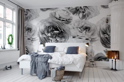 Summer Wind, Black and White Wallmural - Premium - Image 3