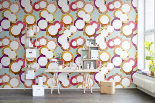 Flower Dot Wallmural - Premium