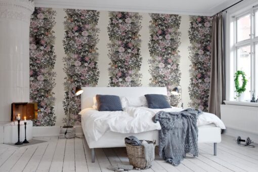 Flowerbed, Vintage Wallmural - Premium