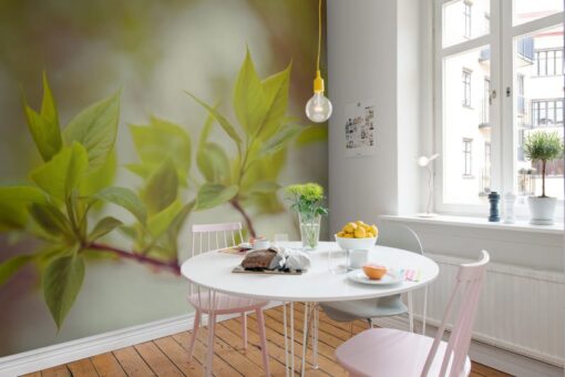 Green Leaves Wallmural - Premium