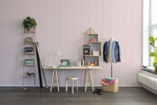 Perfect Fit Mural - Powder Pink - Premium