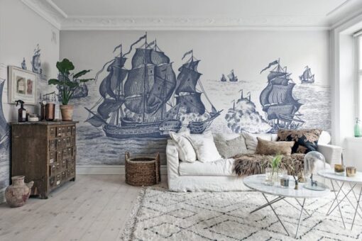 High Seas, Henderson Blue Wallmural - Premium - Image 3