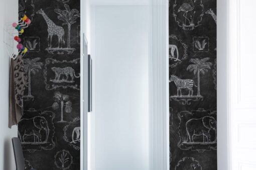 Animal Party, Blackboard Wallmural - Premium - Image 3